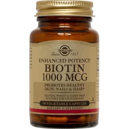Biotin 1mg (1000μg) veg.caps 50s Συμπληρώματα Διατρ.